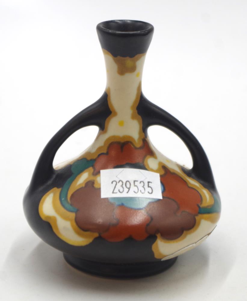 Gouda Holland decorated posy vase - Image 2 of 3
