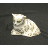 Royal Crown Derby "Imari"cat "Millie" paperweight