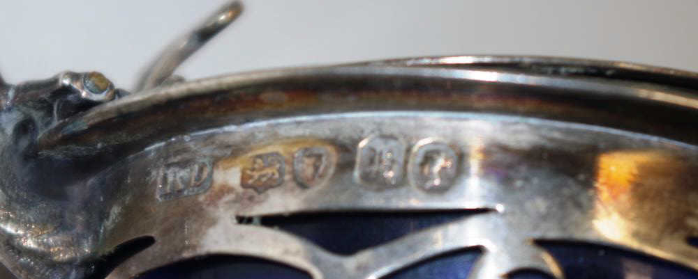 Sterling silver pierced mustard pot - Image 2 of 4