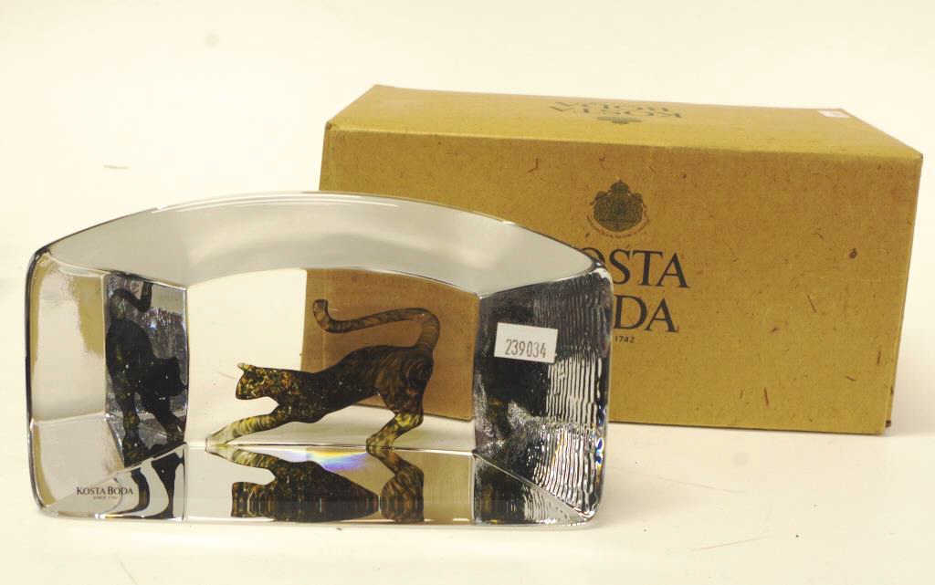 Good Kosta Boda Vallien designed glass brick - Image 4 of 4