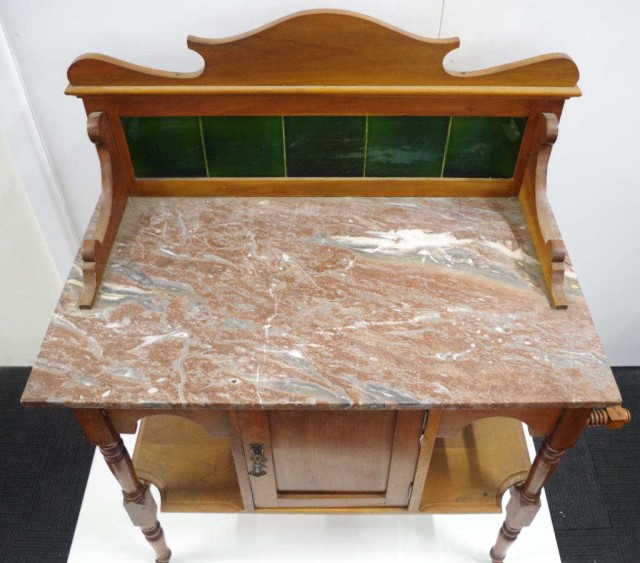 Marble top washstand - Bild 2 aus 2