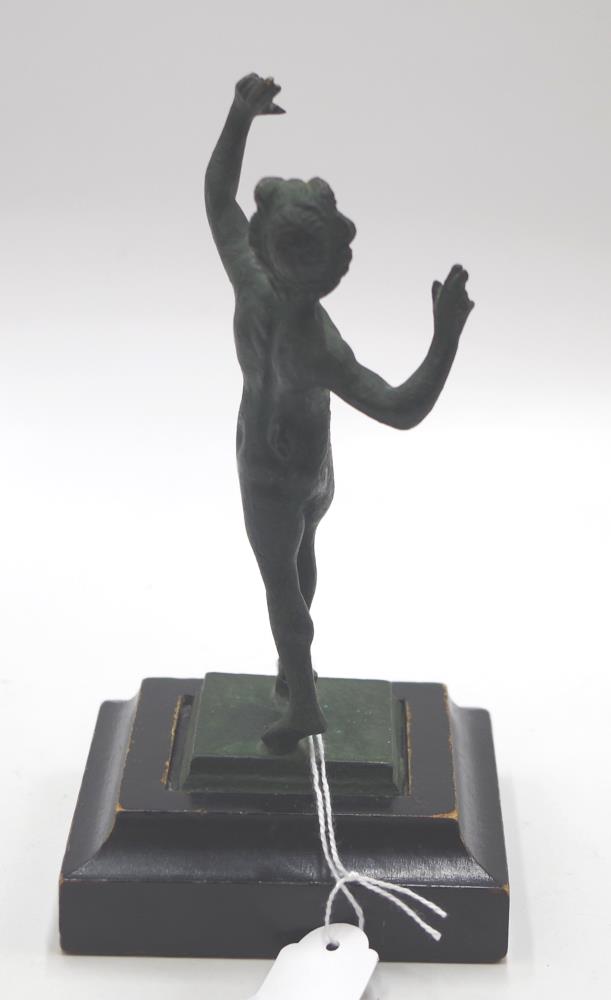 18th Century cast bronze figure of Pan - Image 3 of 4