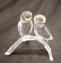 Swarovski owl couple