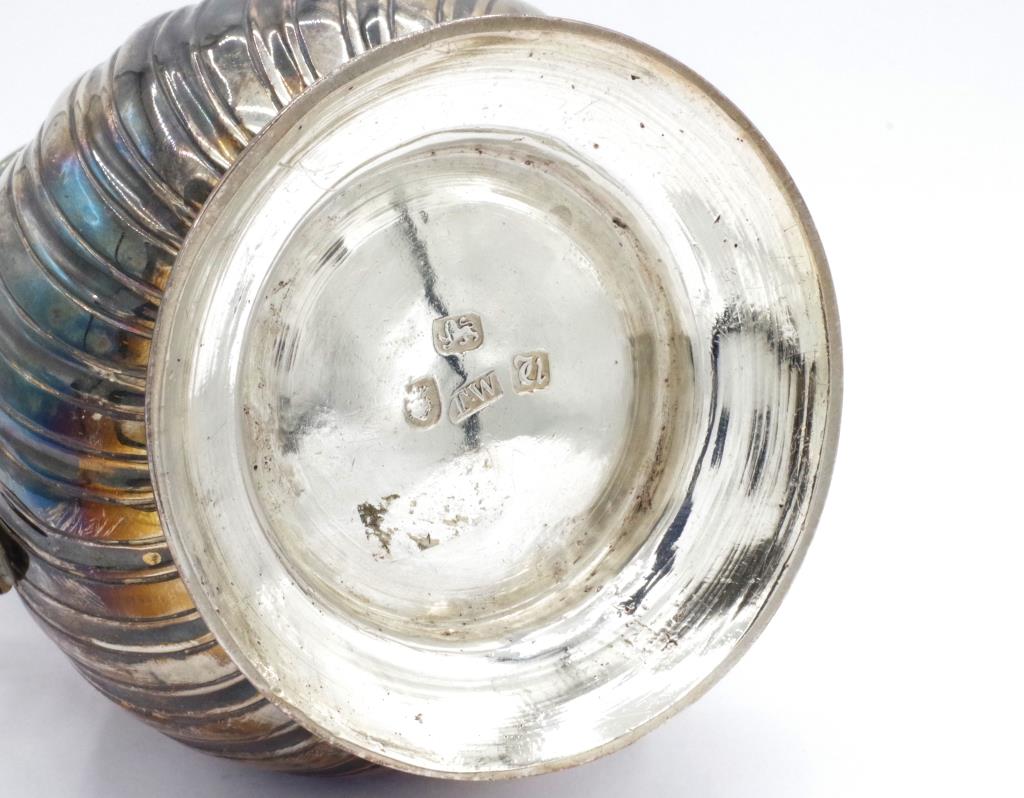 George III silver rococo milk jug - Image 2 of 3