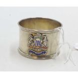 George V SS 'Orford' souvenir sterling napkin ring