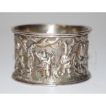 Chinese hallmarked silver napkin ring