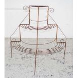 Antique wire plant stand