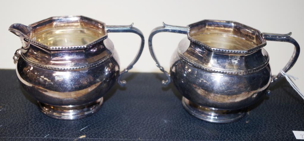 Australian sterling silver milk jug & sugar set - Image 4 of 4