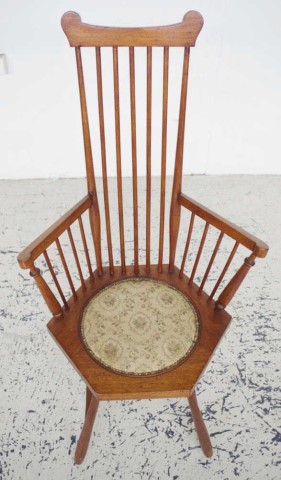 Arts & Crafts Beard Watson comb back chair - Image 2 of 2