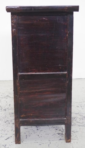 Chinese elm wood storage cabinet - Image 2 of 3