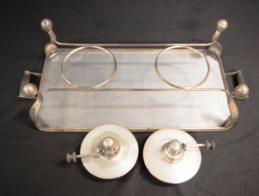 Early metal plate & meal warmer - Image 3 of 4