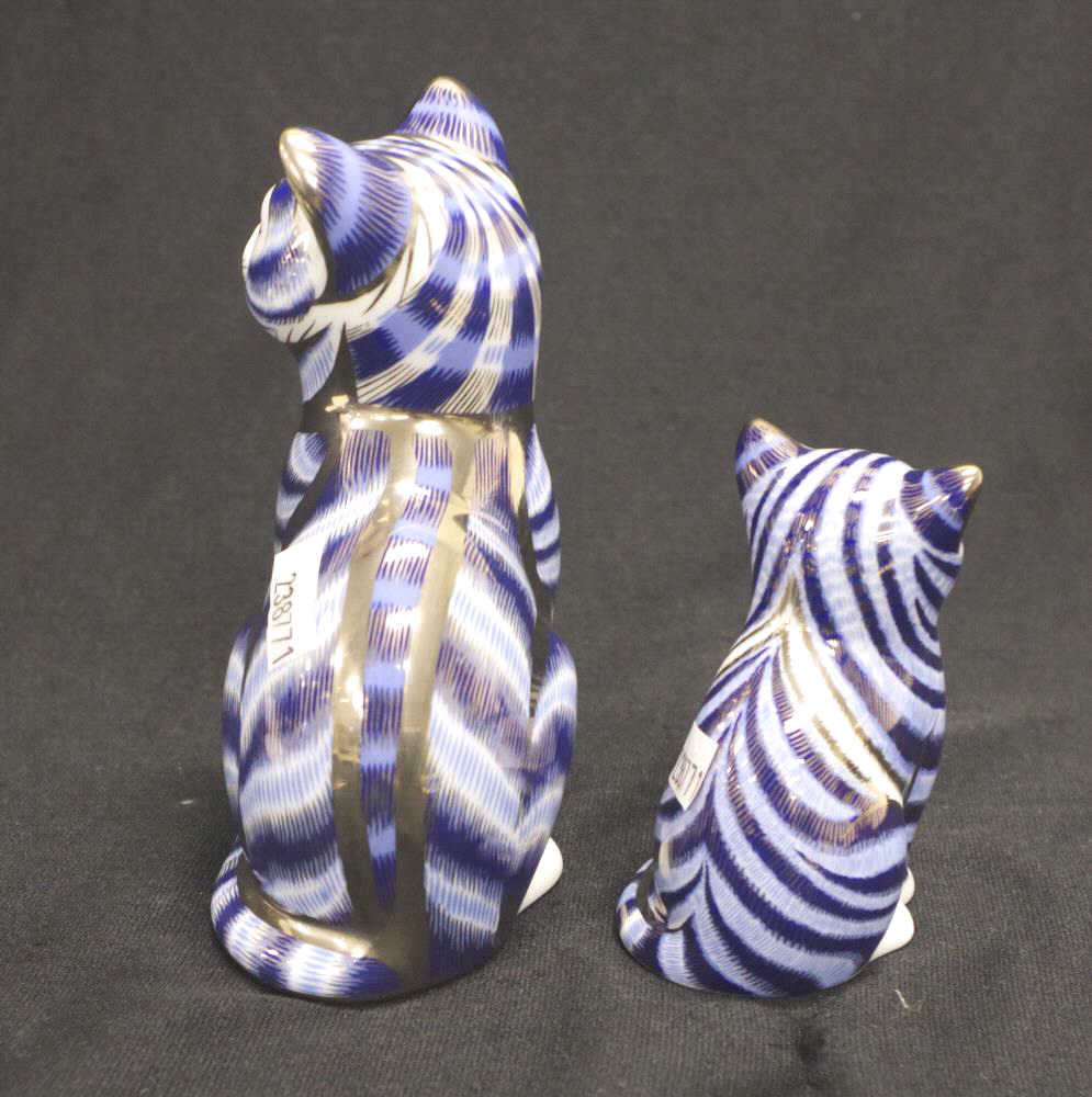Two Royal Crown Derby "Imari"cat paperweights - Image 3 of 5