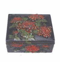 Japanese spelter jewellery box