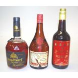 Three bottles Port / Liquers