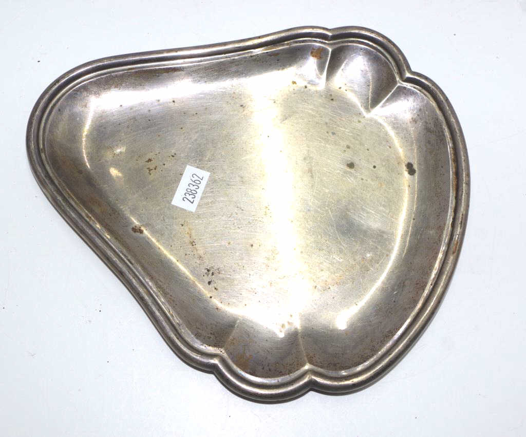 George V hallmarked silver tray
