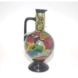 Gouda ceramic flask form vase