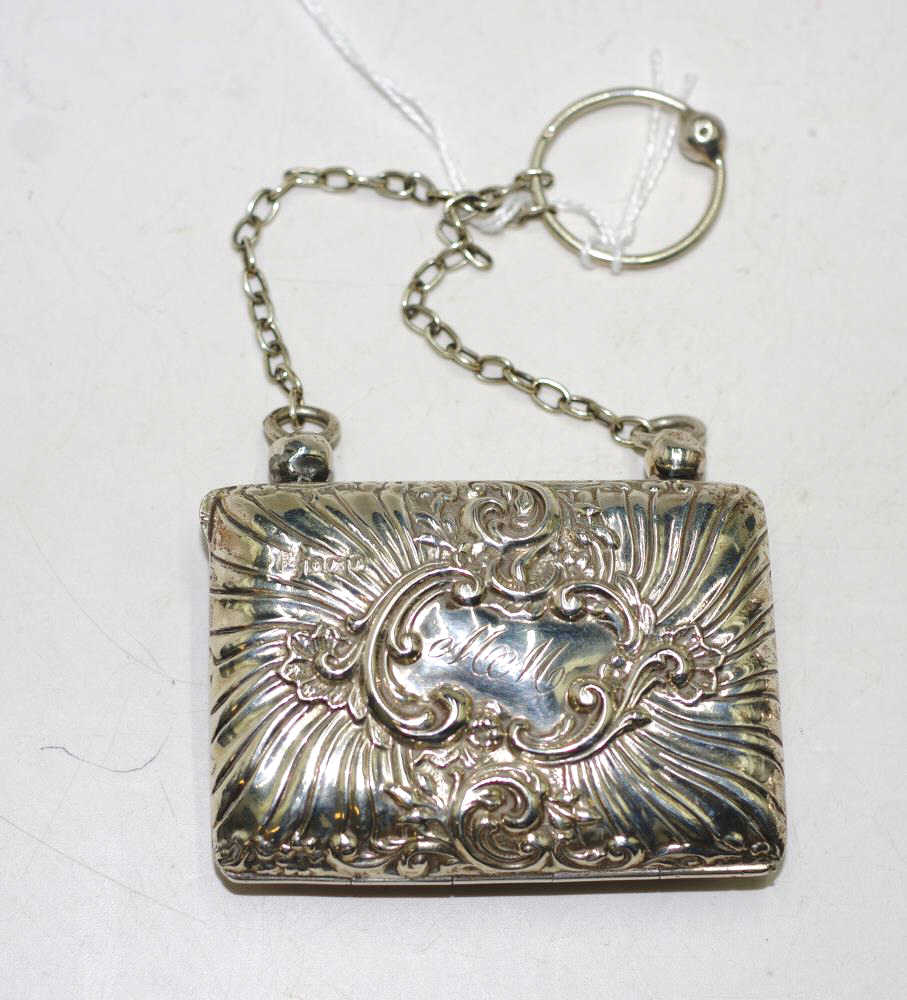 Edward VII sterling silver lady's purse