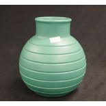 Wedgwood Keith Murray glazed matt green vase