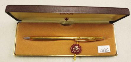 Cased Cross gold plated mechanical pencil