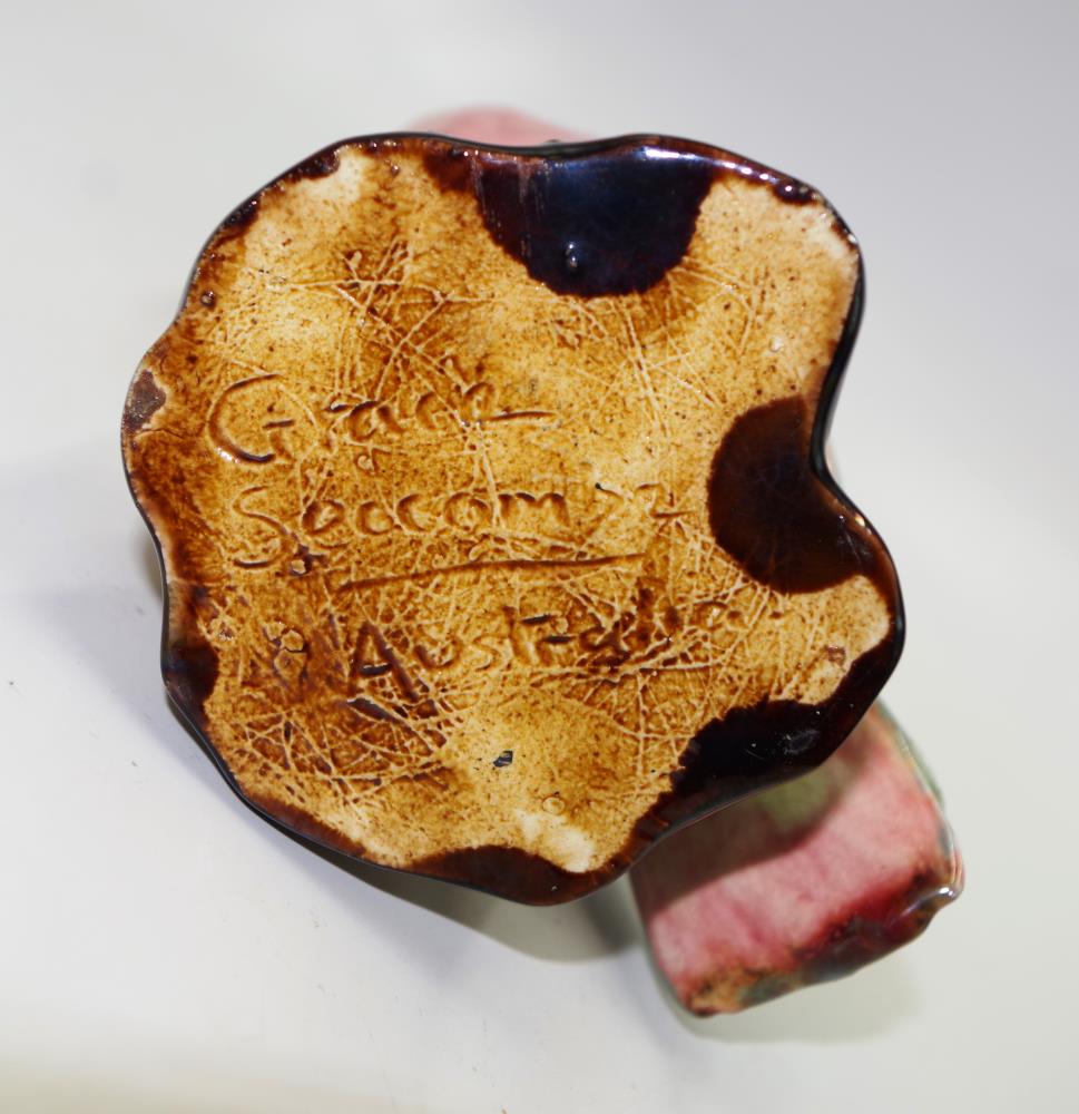 Grace Seccombe Australian pottery pink galah - Image 5 of 5