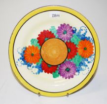 Clarice Cliff bizarre "GAYDAY" round side plate