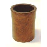 Chinese wood brush pot