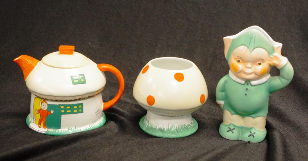 Rare Shelley Mabel Lucie Attwell 3 piece tea set