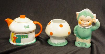 Rare Shelley Mabel Lucie Attwell 3 piece tea set