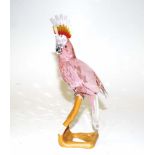 Large coloured Swarovski crystal chrome cockatoo