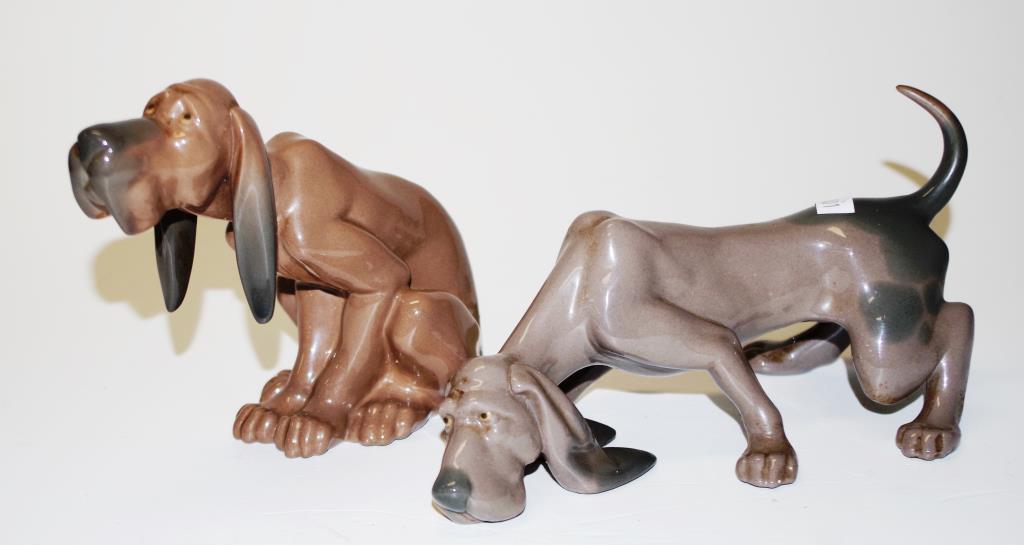 Two Lladro hound dog figures - Image 4 of 4