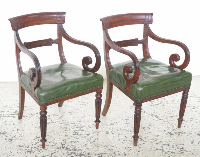 Ten William IV mahogany dining chairs - Image 4 of 4