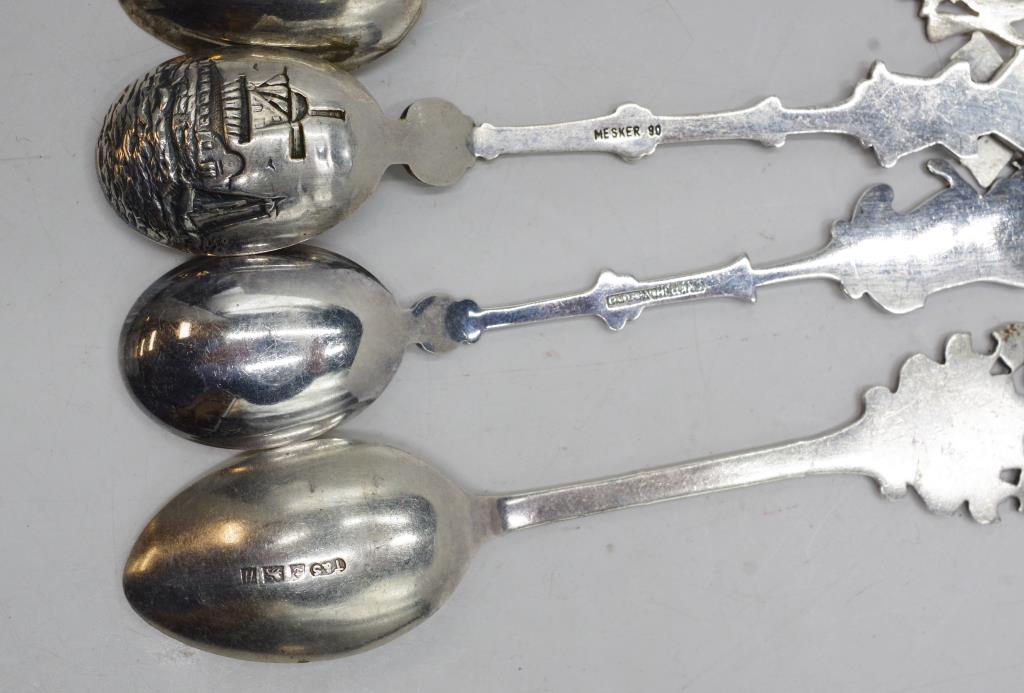 Collection of souvenir silver spoons - Image 4 of 4