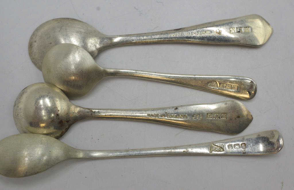 Six sterling silver condiment spoons - Image 4 of 4