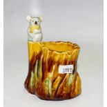 Grace Seccombe Australian pottery koala on a stump