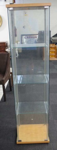 Glass display cabinet