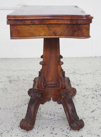 Victorian walnut card table - Image 4 of 4