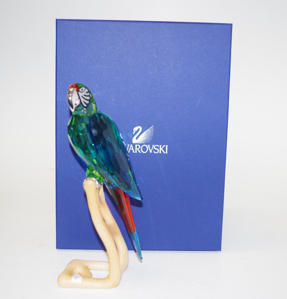 Large coloured Swarovski crystal chrome Macaw - Image 3 of 3