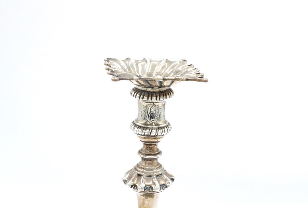 Early George III silver taper candlestick - Image 4 of 4
