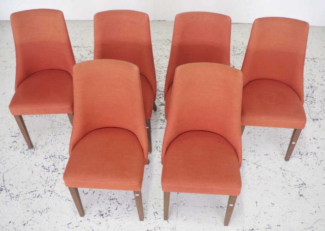 Six contemporary fabric upholstered chairs - Image 2 of 3
