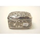 American silver plate lidded trinket box