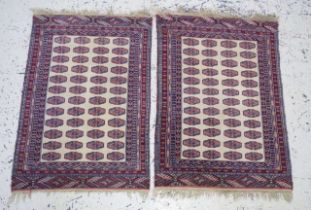 Pair of Middle Eastern fine wool rugs