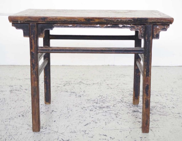 Chinese elm wood table - Image 2 of 3