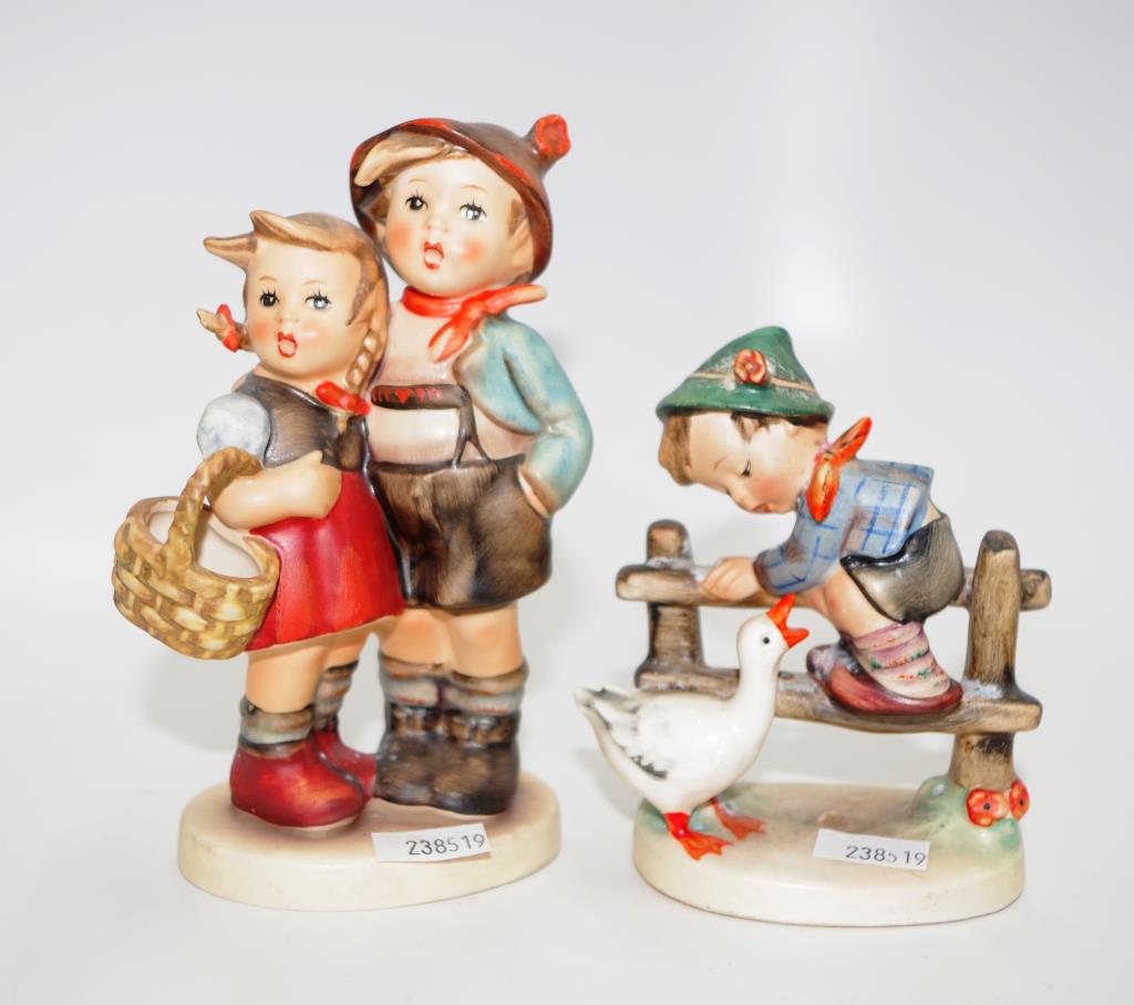 Goebel Hummel boy and girl with basket