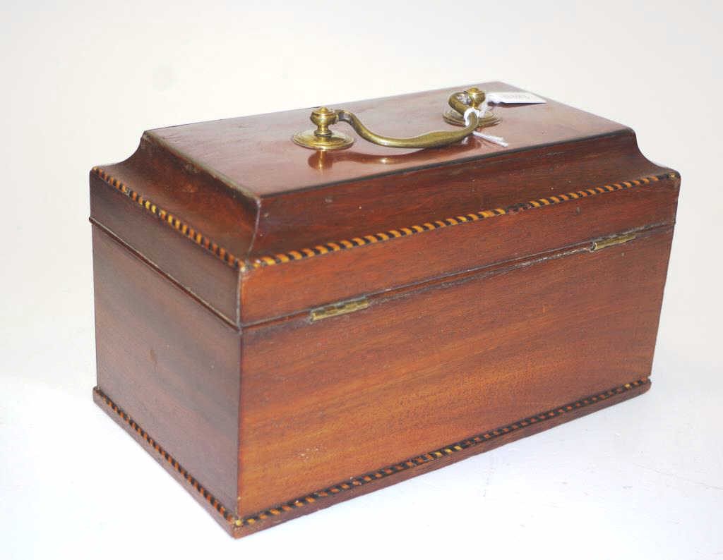 George III mahogany box - Image 3 of 4