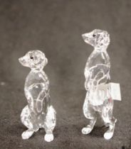 Two Swarovski meercats