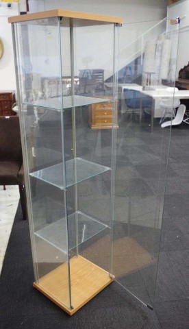 Glass display cabinet - Image 2 of 2