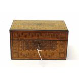 Georgian Tunbridge ware tea caddy