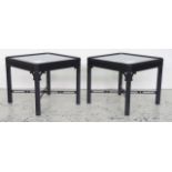 Two contemporary occasional tables