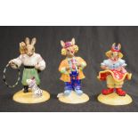 Three Royal Doulton circus Bunnykins