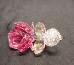 Swarovski blossoming rose. light pink